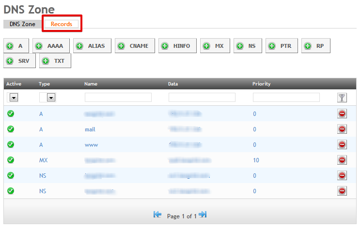 How to access ISPConfig 3 DNS area